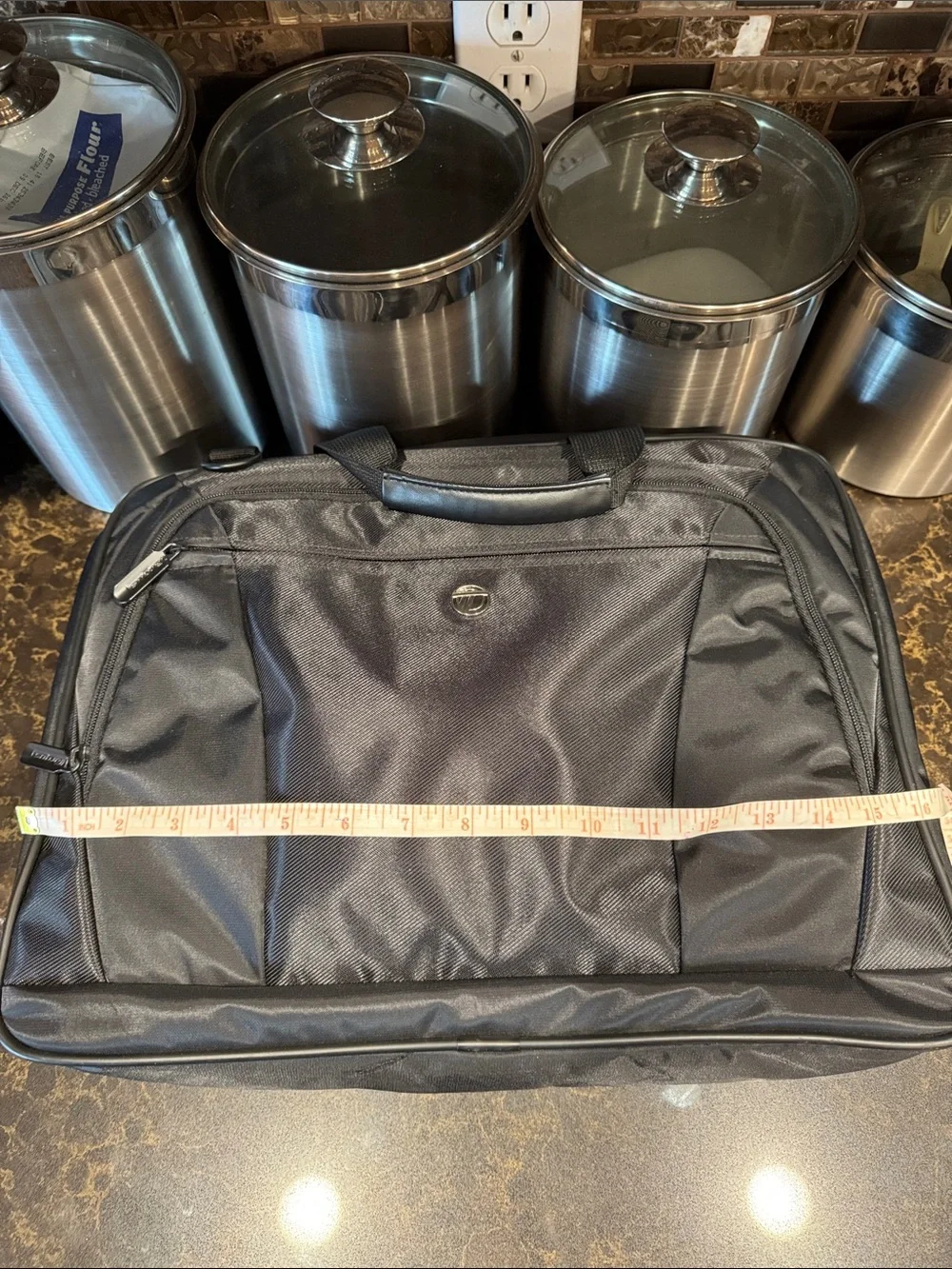 Targus 15.6” CityLite Briefcase for HP Black Business Laptop Front Organizer